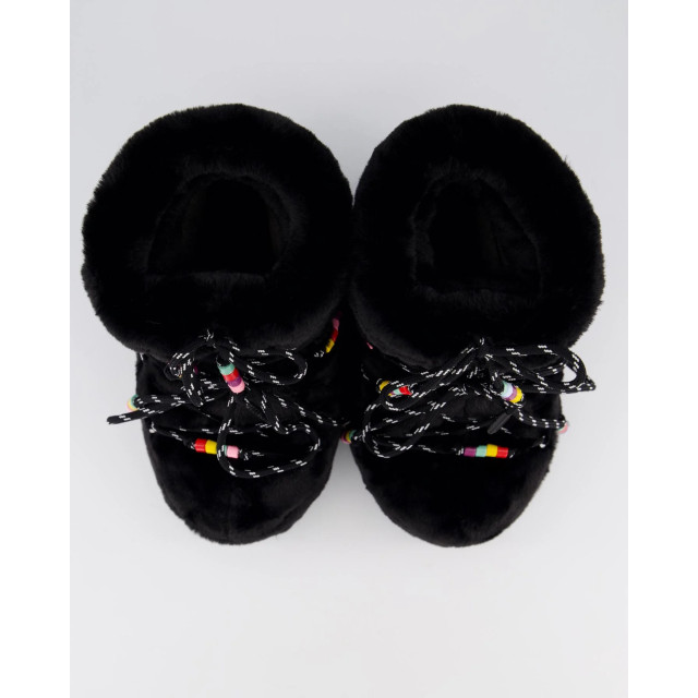 Moon Boot Dames mb icon low faux fur beads 80D1409470-Zwart large