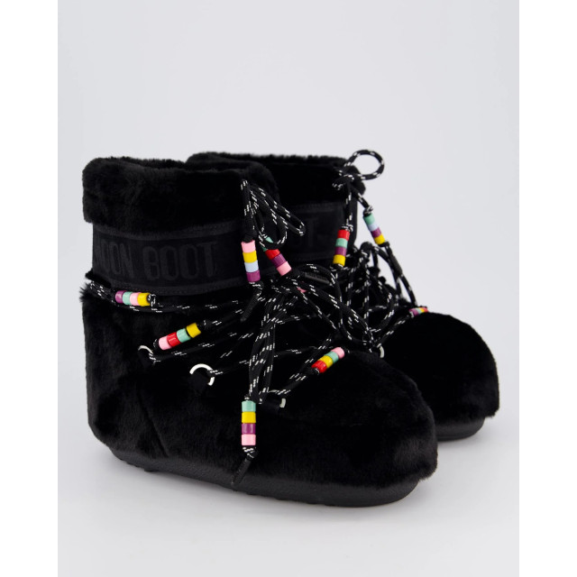 Moon Boot Dames mb icon low faux fur beads 80D1409470-Zwart large