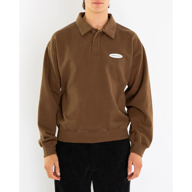 Bram's Fruit Heren f off i'm gardening polo swea F off I'm Gardening Polo Sweat - Brown-Brown large