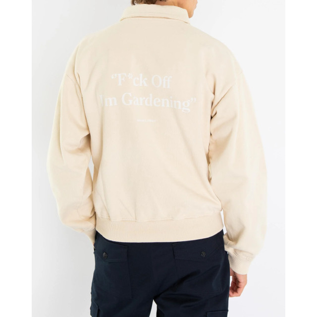 Bram's Fruit Heren f off i'm gardening polo swea F off I'm Gardening Polo Sweat - Creme-Creme large