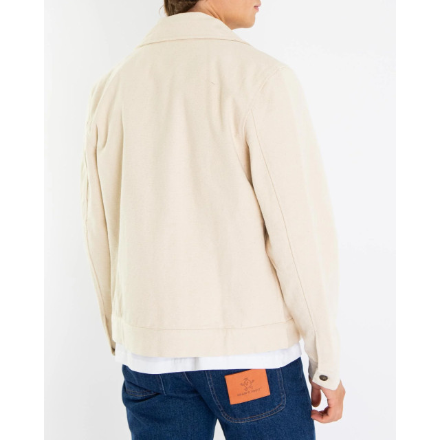Bram's Fruit Heren fitted heavy canvas jacket Fitted Heavy Canvas Jacket - Beige-Beige large