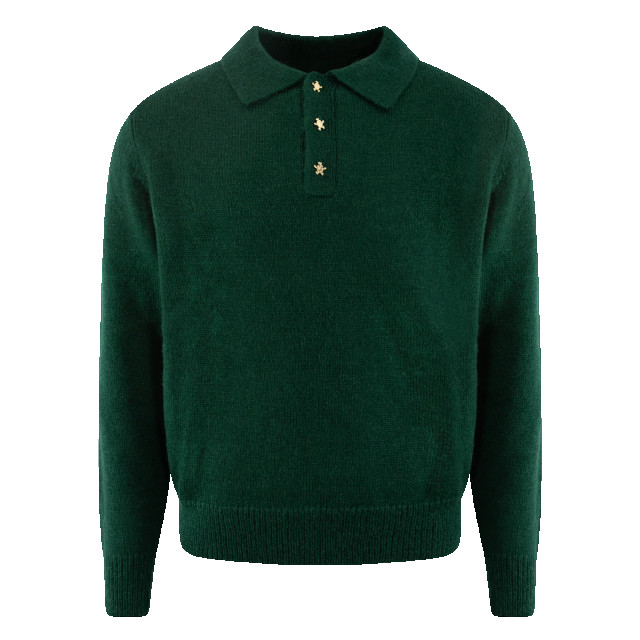 Bram's Fruit Heren lemon polo knit Lemon Polo Knit - Green-Green large