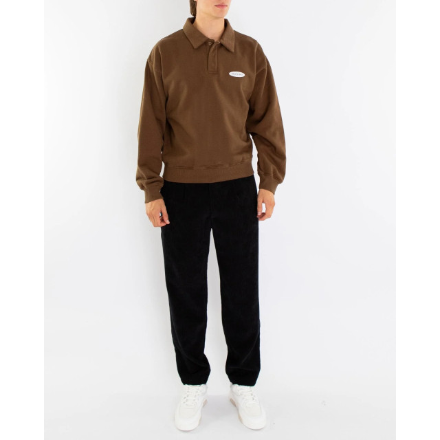 Bram's Fruit Heren f off i'm gardening polo swea F off I'm Gardening Polo Sweat - Brown-Brown large