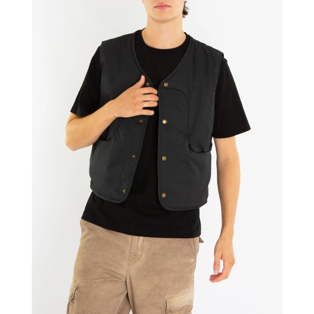 Bram's Fruit Heren tuscan vest Tuscan Vest - Black-Black large