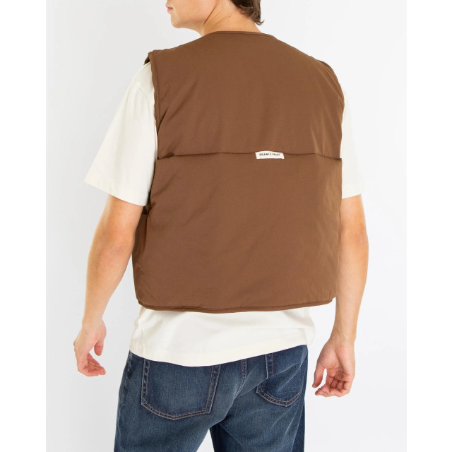 Bram's Fruit Heren tuscan vest Tuscan Vest- Brown-Brown large