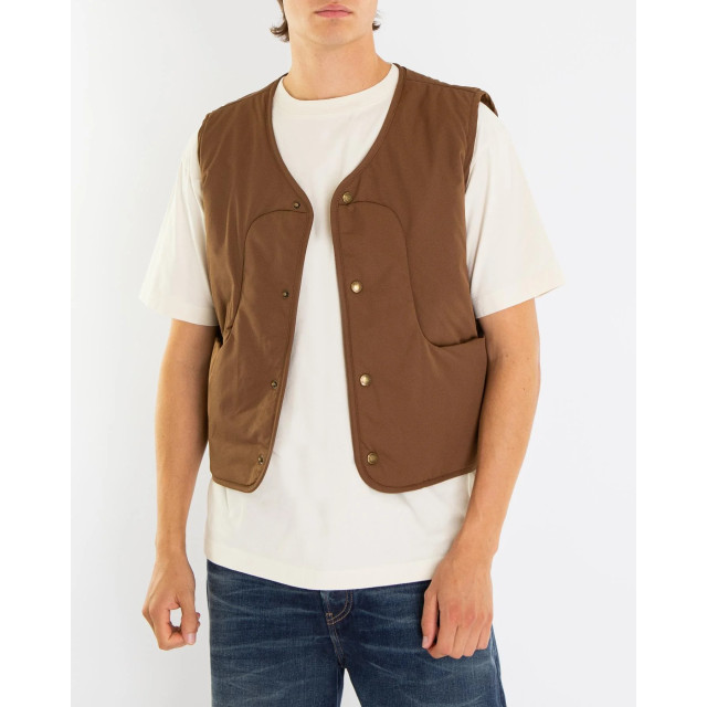 Bram's Fruit Heren tuscan vest Tuscan Vest- Brown-Brown large