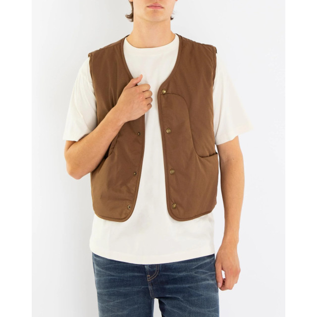 Bram's Fruit Heren tuscan vest Tuscan Vest- Brown-Brown large