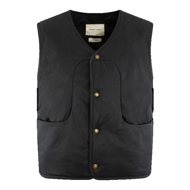Bram's Fruit Heren tuscan vest Tuscan Vest - Black-Black large
