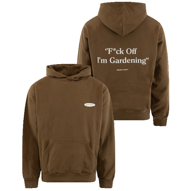 Bram's Fruit Heren fck off i'm gardening hoodie Fck Off I'm Gardening Hoodie - Brown-Brown large