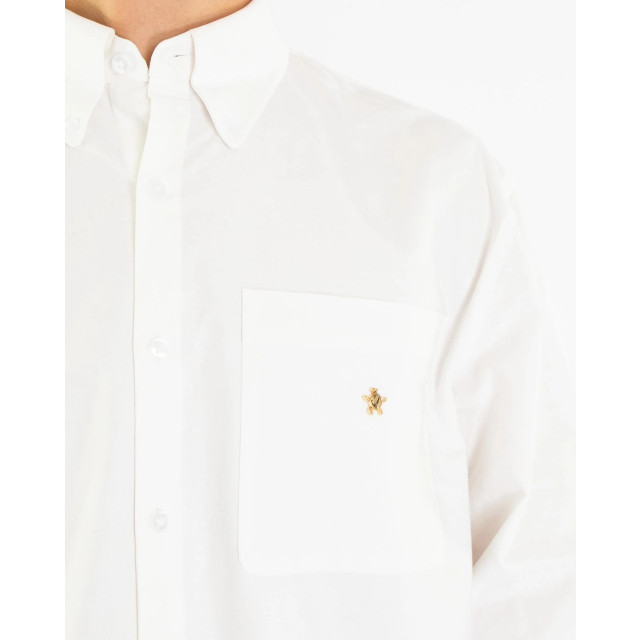 Bram's Fruit Heren gold lemon oxford shirt Gold Lemon Oxford Shirt - White-White large