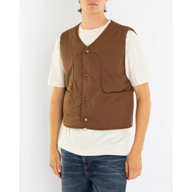 Bram's Fruit Heren tuscan vest Tuscan Vest- Brown-Brown large