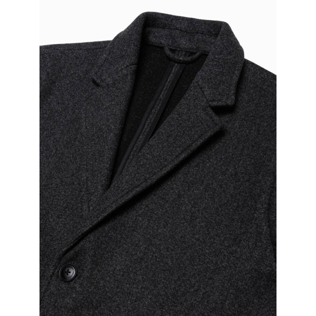 Ombre Manteljas heren donkergrijs melange cowc 0104 OM-COWC-0104-2 large