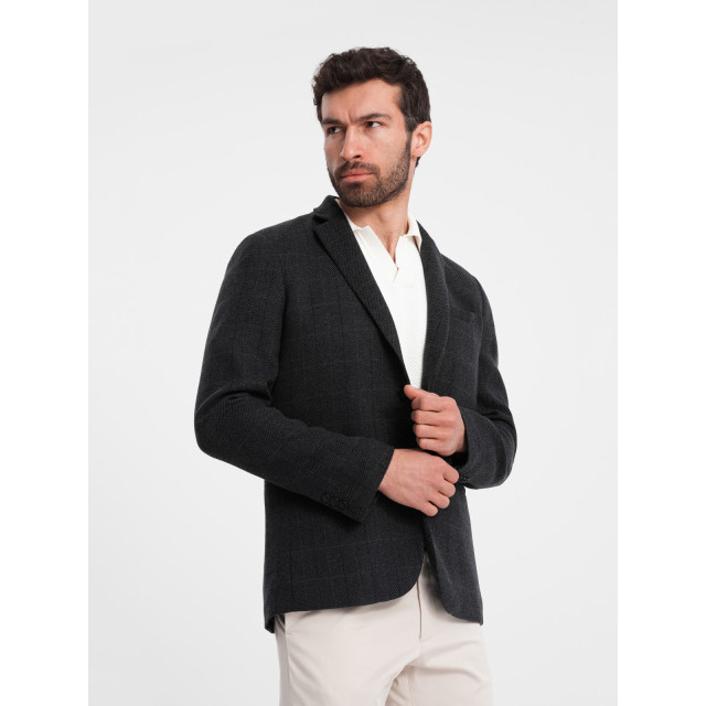 Ombre Blazer heren zwart melange blzb 0119 OM-BLZB-0119-2 large