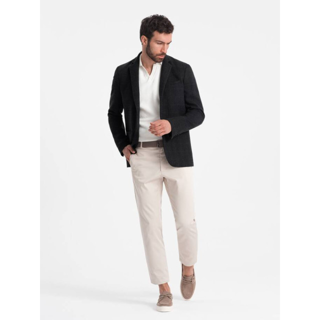 Ombre Blazer heren zwart melange blzb 0119 OM-BLZB-0119-2 large