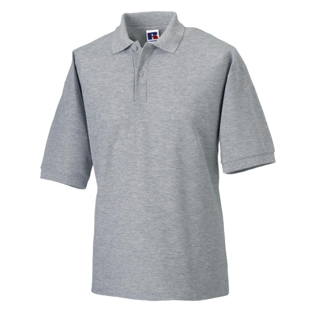 Jerzees Colours Russell mens klassiek poloshirt met korte mouwen van katoen UTFK701_lightoxford large