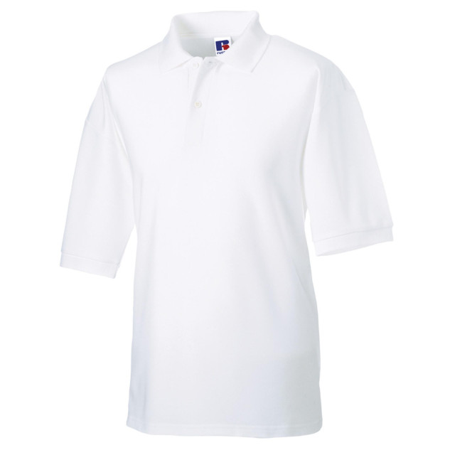 Jerzees Colours Russell mens klassiek poloshirt met korte mouwen van katoen UTFK701_white large