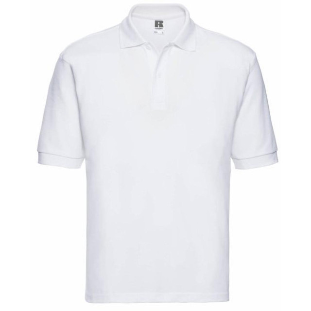 Jerzees Colours Russell mens klassiek poloshirt met korte mouwen van katoen UTFK701_white large