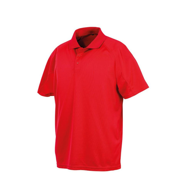 Spiro Impact Impact mens performance aircool polo t-shirt UTFK837_red large