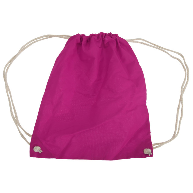 Westford Mill Katoenen gymsac-zak 12 liter UTFK958_fuchsia large