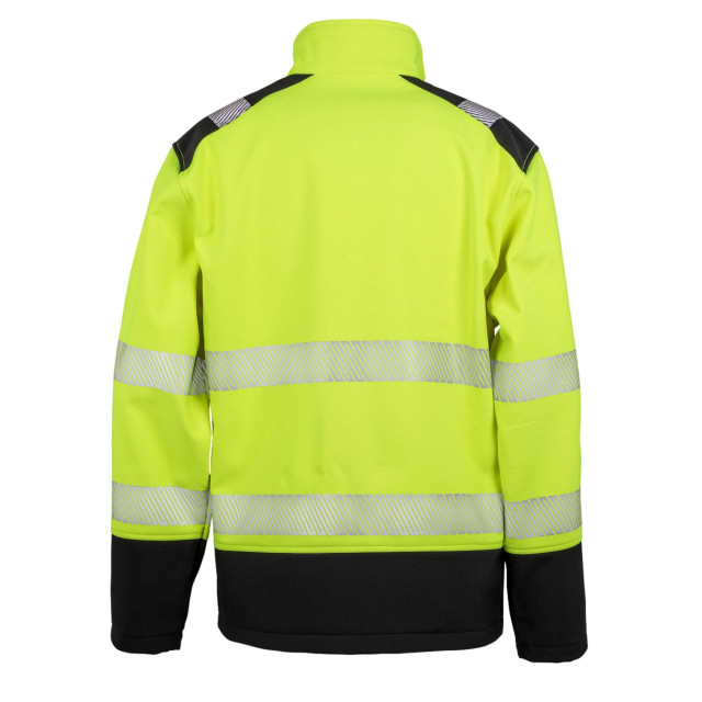 Result Unisex ripstop veiligheidsshell jas voor volwassenen UTFK1126_fluorescentyellowblack large