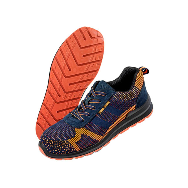 Result Unisex volwassenen suède veiligheids trainer UTFK1005_navyorange large