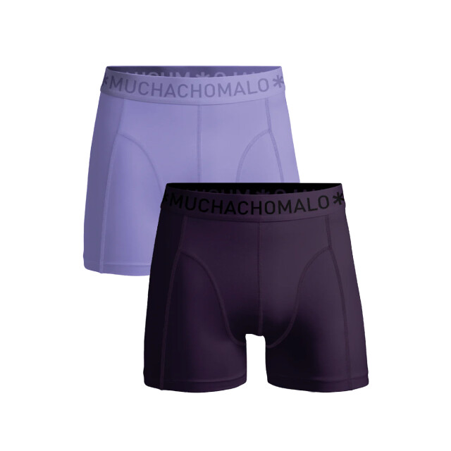 Muchachomalo Jongens 2-pack boxershorts U-SOLID1010-1077J large