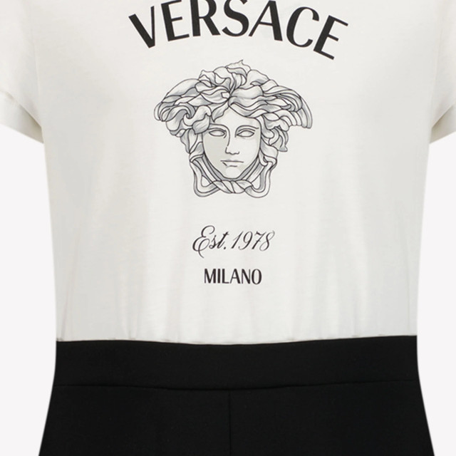 Versace Meisjes jurk <p>10126721A114182W020BIANCO+NERO large