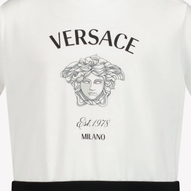 Versace Meisjes jurk <p>10126721A114182W020BIANCO+NERO large