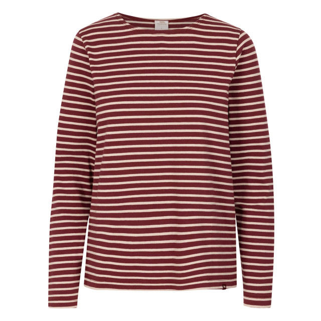Trespass Dames karen yarn dyed stripe overhemd UTTP6059_darkcherry large
