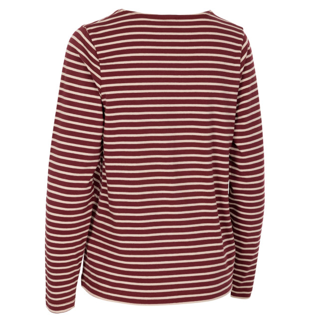 Trespass Dames karen yarn dyed stripe overhemd UTTP6059_darkcherry large