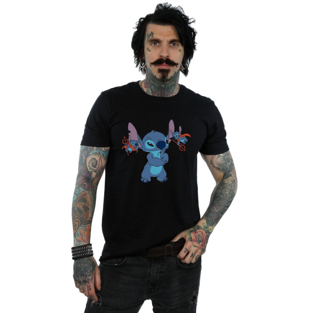 Li-cense Disney heren lilo en stitch kleine duivels t-shirt UTBI19165_black large