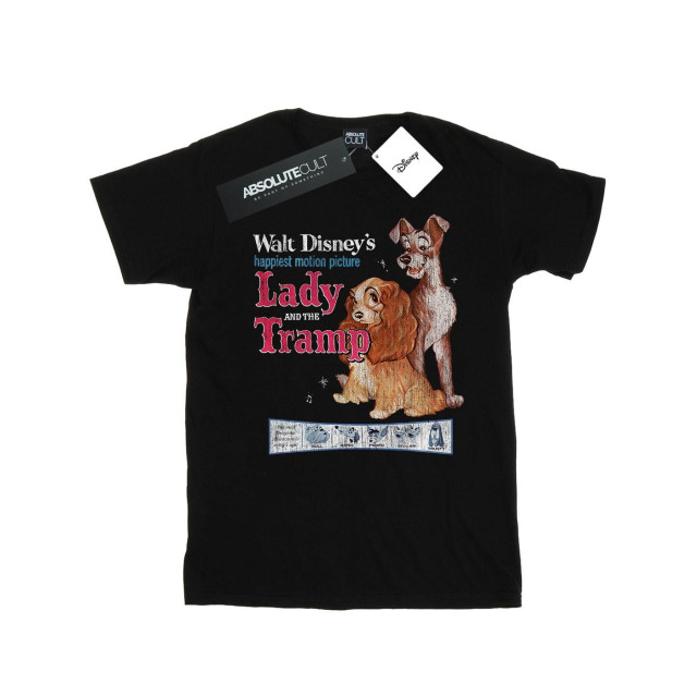 Li-cense Disney heren lady and the tramp distressed klassiek poster t-shirt UTBI19979_black large