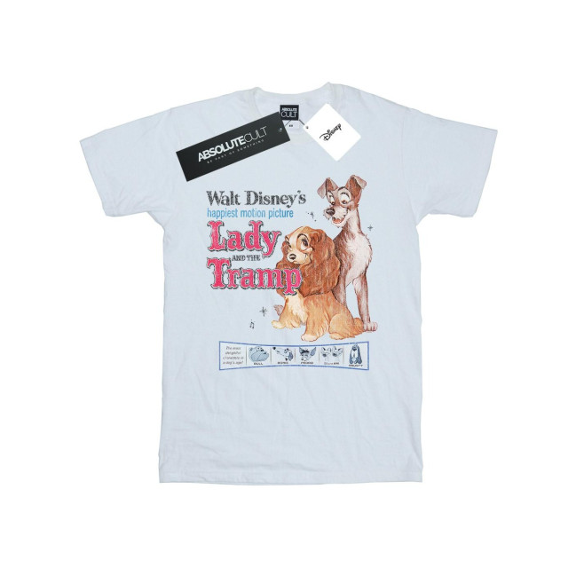 Li-cense Disney heren lady and the tramp distressed klassiek poster t-shirt UTBI19979_white large