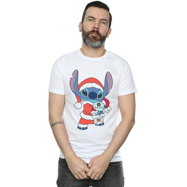 Li-cense Disney heren lilo en stitch kerstmis t-shirt UTBI19702_white large