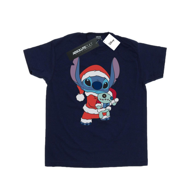 Li-cense Disney heren lilo en stitch kerstmis t-shirt UTBI19702_navyblue large