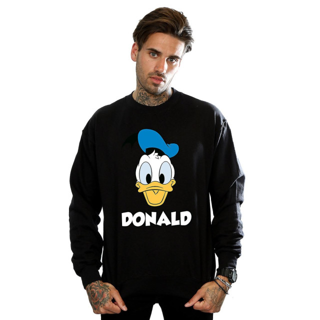 Li-cense Disney heren donald duck gezicht sweatshirt UTBI1860_black large