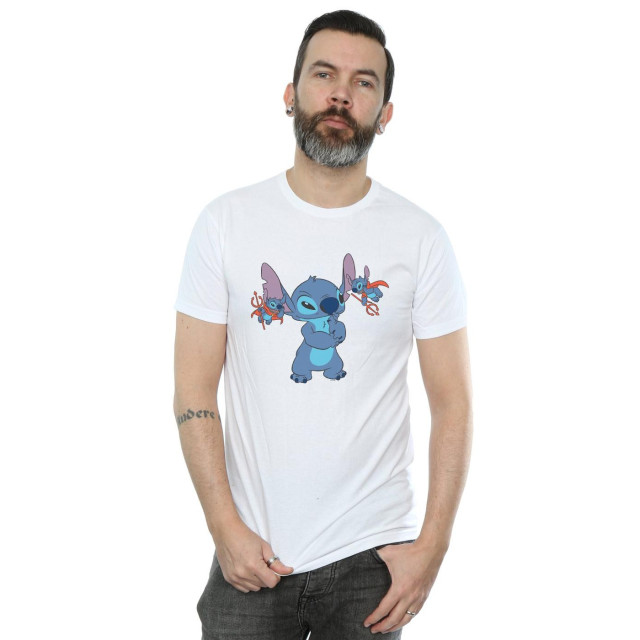 Li-cense Disney heren lilo en stitch kleine duivels t-shirt UTBI19165_white large