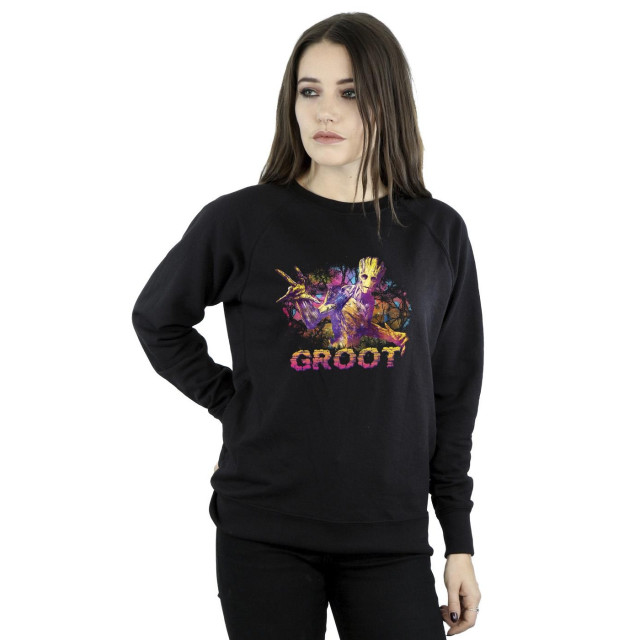 Li-cense Marvel dames guardians of the galaxy abstract groot sweatshirt UTBI19442_black large