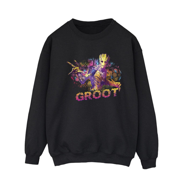 Li-cense Marvel dames guardians of the galaxy abstract groot sweatshirt UTBI19442_black large