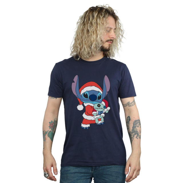 Li-cense Disney heren lilo en stitch kerstmis t-shirt UTBI19702_navyblue large