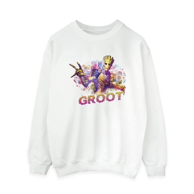 Li-cense Marvel dames guardians of the galaxy abstract groot sweatshirt UTBI19442_white large