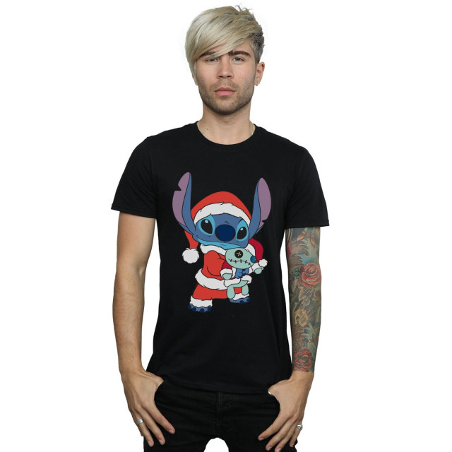 Li-cense Disney heren lilo en stitch kerstmis t-shirt UTBI19702_black large