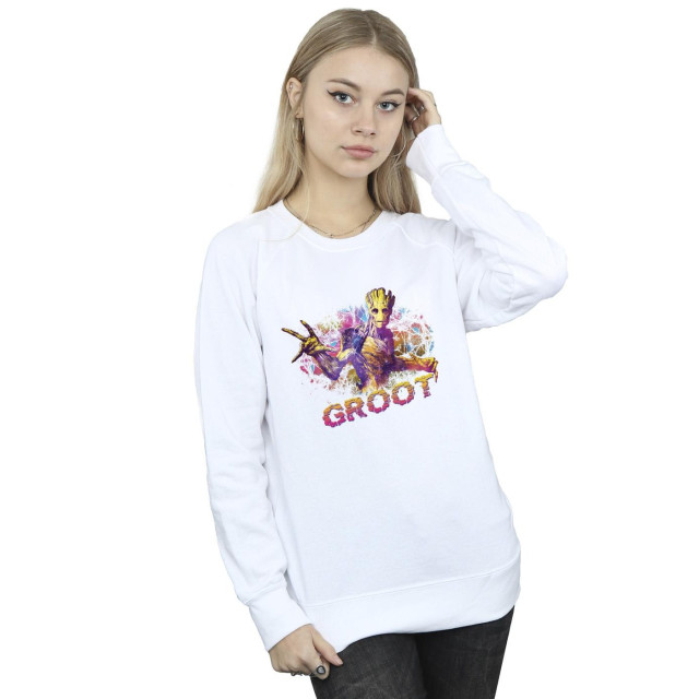 Li-cense Marvel dames guardians of the galaxy abstract groot sweatshirt UTBI19442_white large