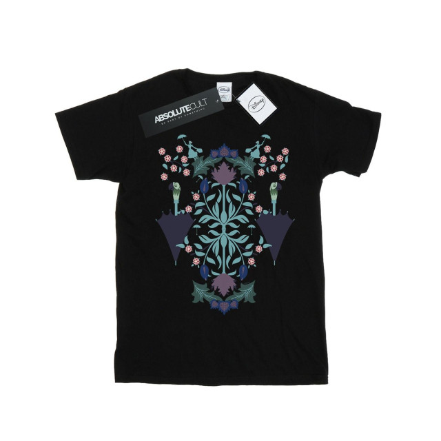 Li-cense Disney heren mary poppins bloemen collage t-shirt UTBI18673_black large