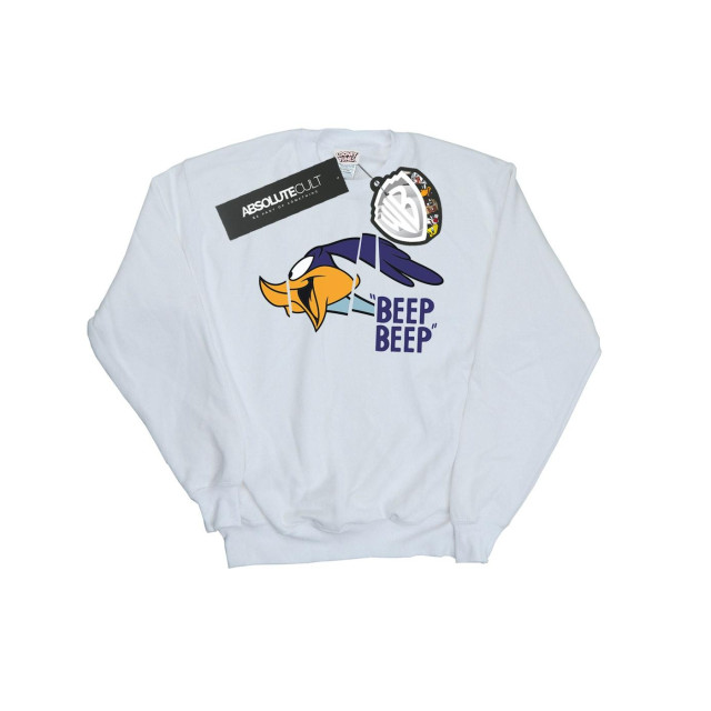 Li-cense Looney tunes dames beep beep road runner katoenen sweatshirt UTBI981_white large