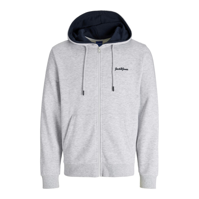 Jack & Jones Jor tango zip sweat hood 12274817-WHT-XXL large