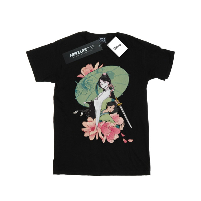 Li-cense Disney heren mulan magnolia collage t-shirt UTBI19892_black large