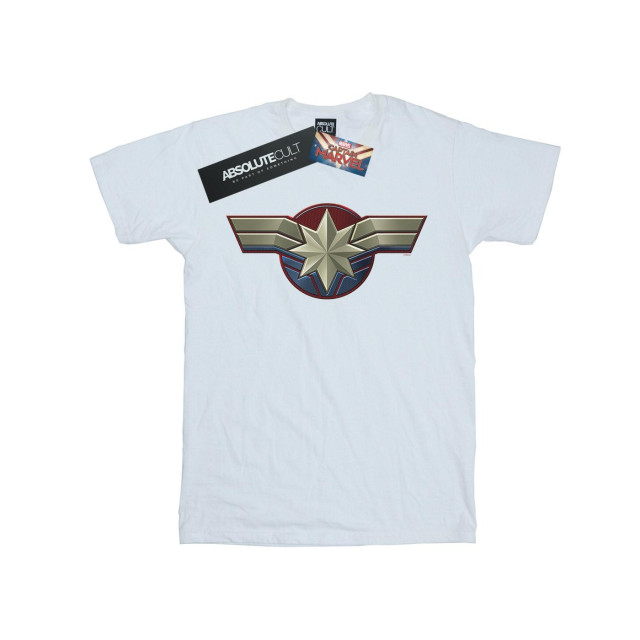 Li-cense Marvel heren captain borstembleem t-shirt UTBI20226_white large
