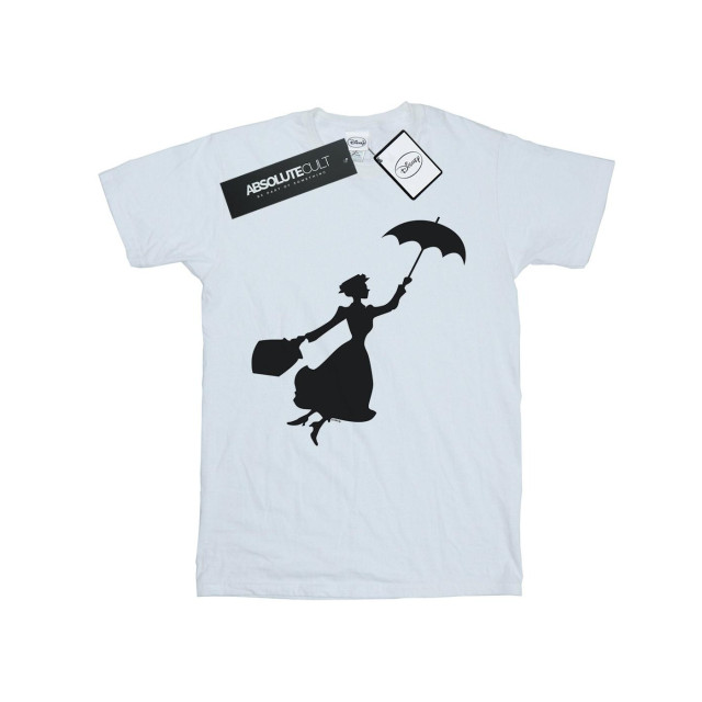 Li-cense Disney heren mary poppins vliegend silhouet t-shirt UTBI18884_white large