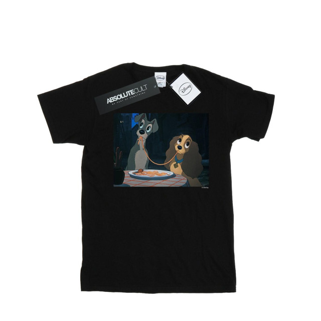 Li-cense Disney heren lady and the tramp spaghetti slurp t-shirt UTBI18909_black large